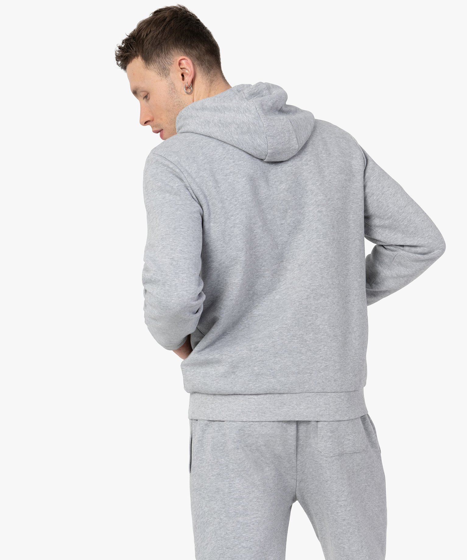Sweat homme à capuche avec motif XXL – Camps United gris | GEMO