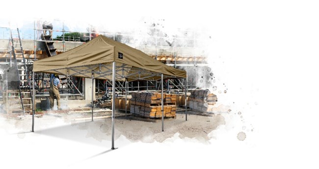 Grizzly Outdoor GOW36S GO-WORK Pracovní stan 3x6 m pískový