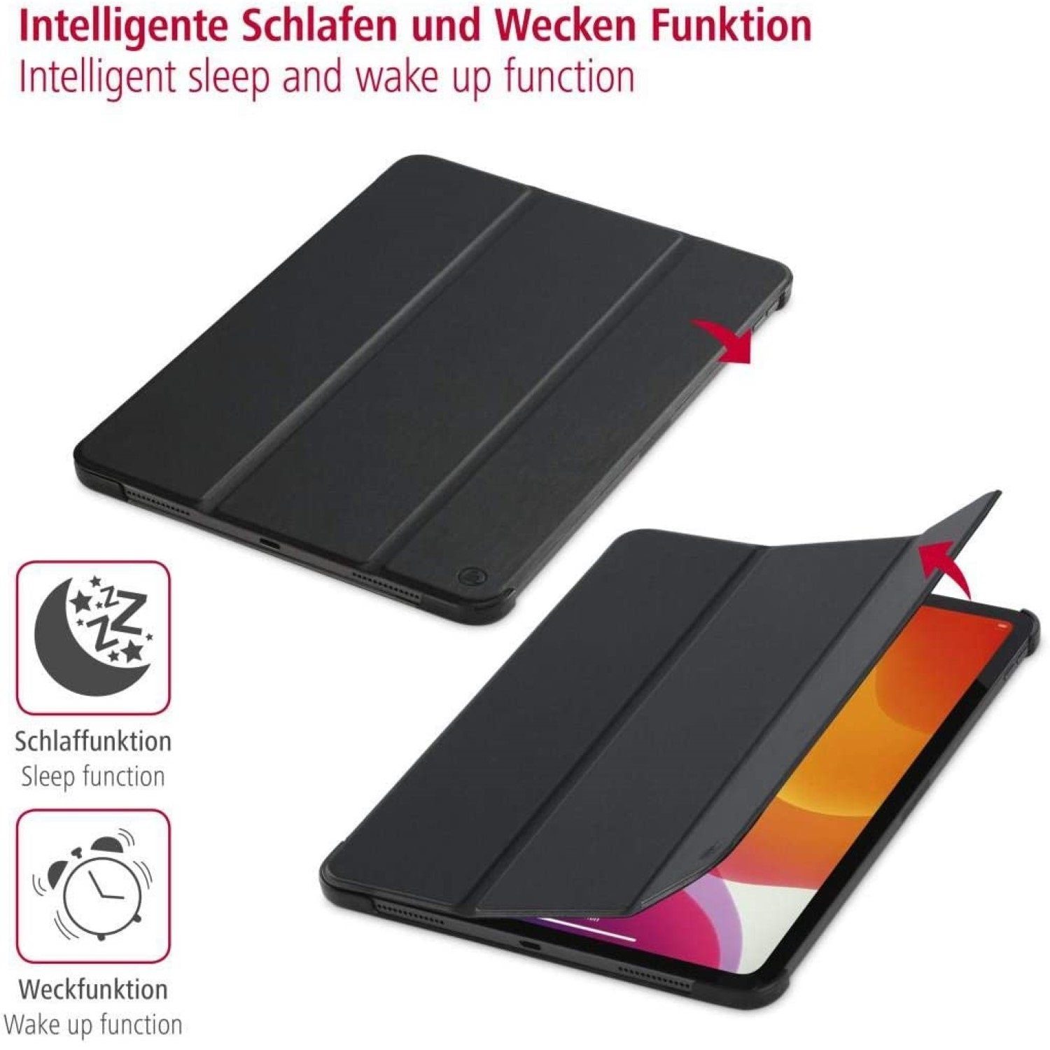 Hama Tablet-Hülle Smart Case Fold Clear Tasche Cover Hülle, für Apple iPad Pro 12,9