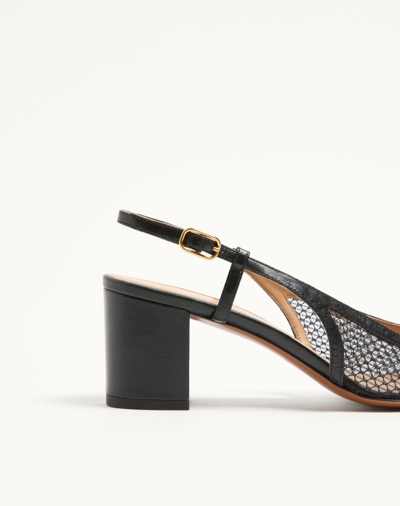 Valet Du Roi 60mm Mesh e Sapatos Slingback Infantis