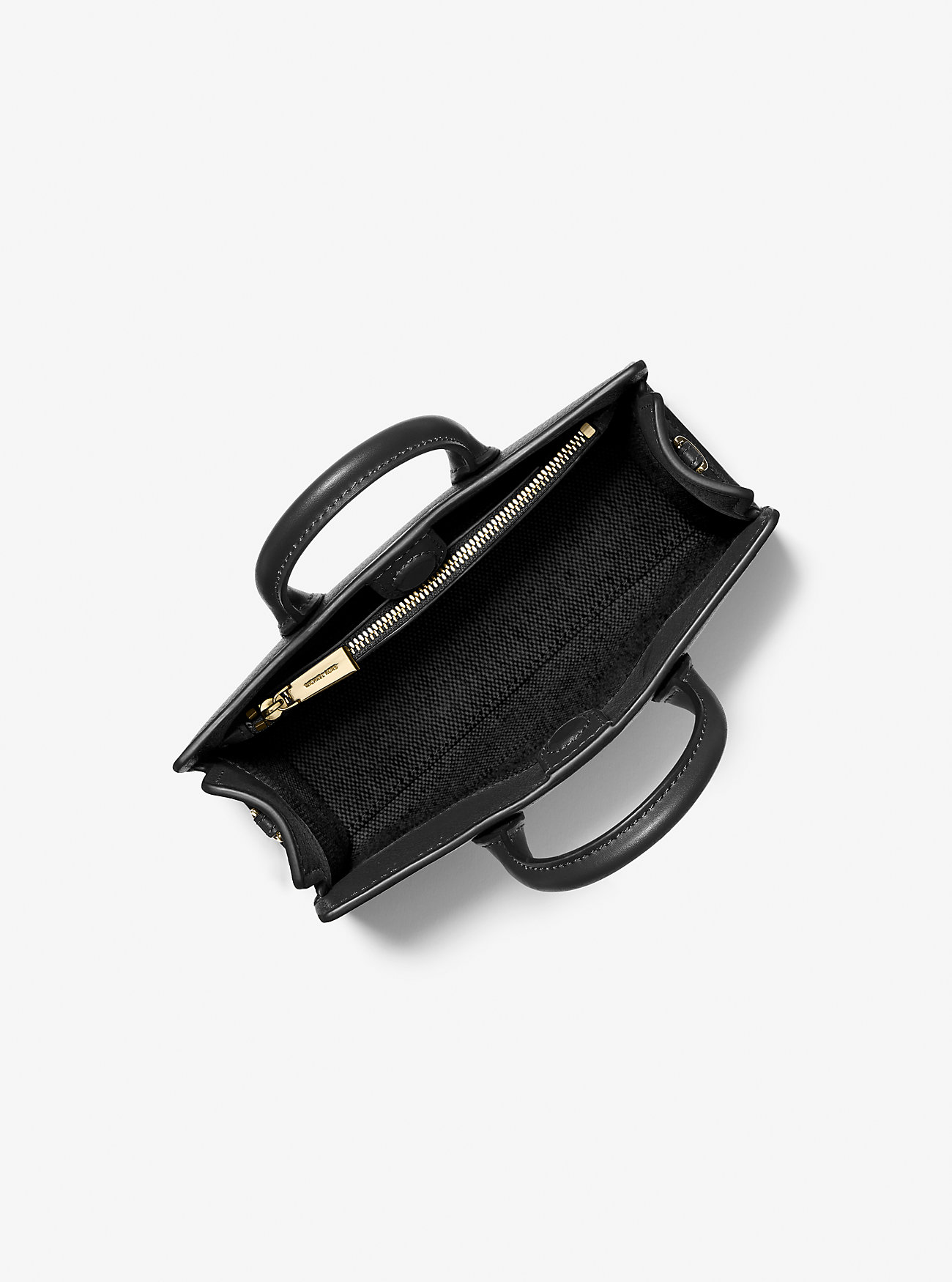 Scarlett ekstra liten crossbody-veske i skinn – SVART