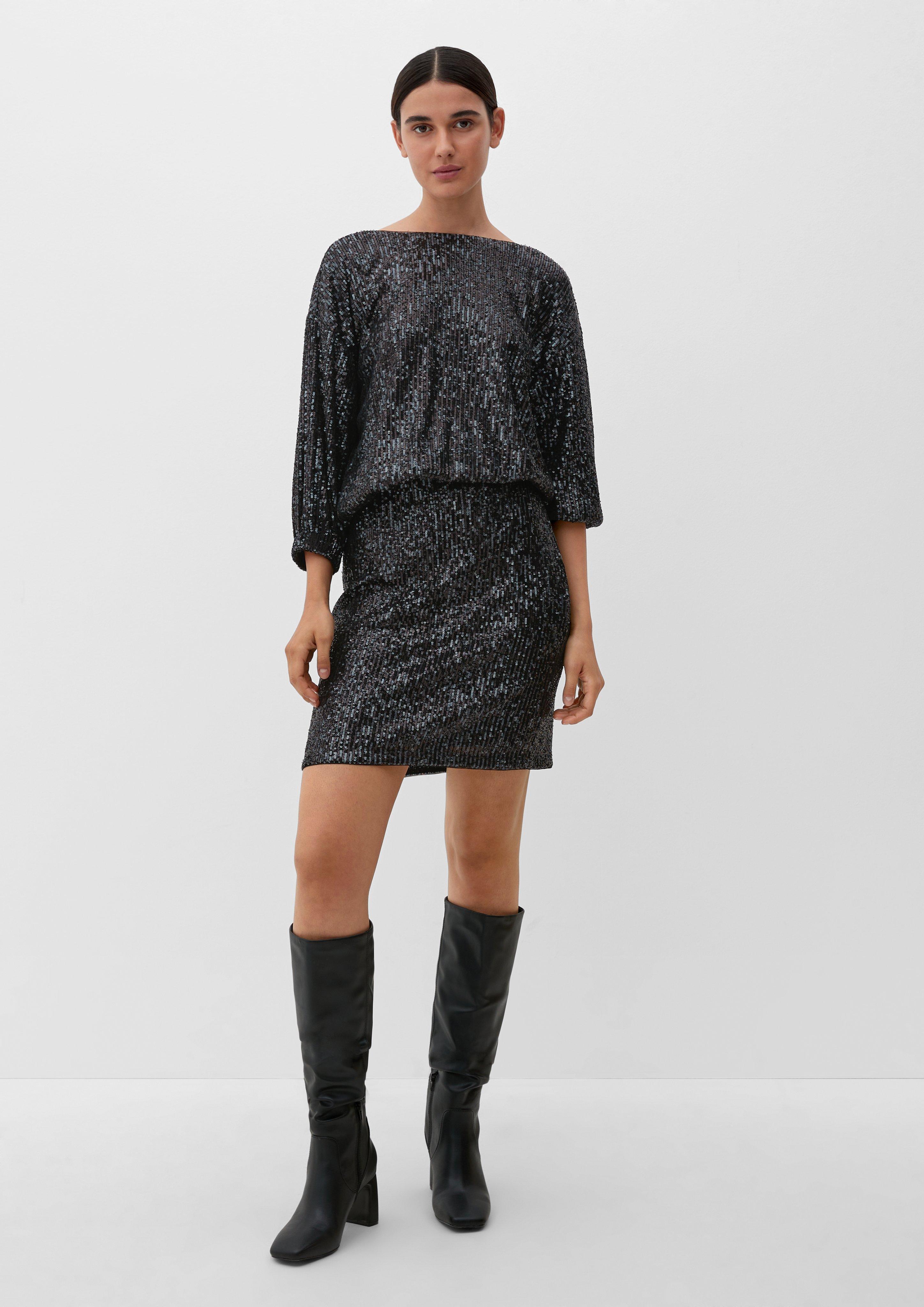 Bluse mit Pailletten-Besatz  2121493-9999