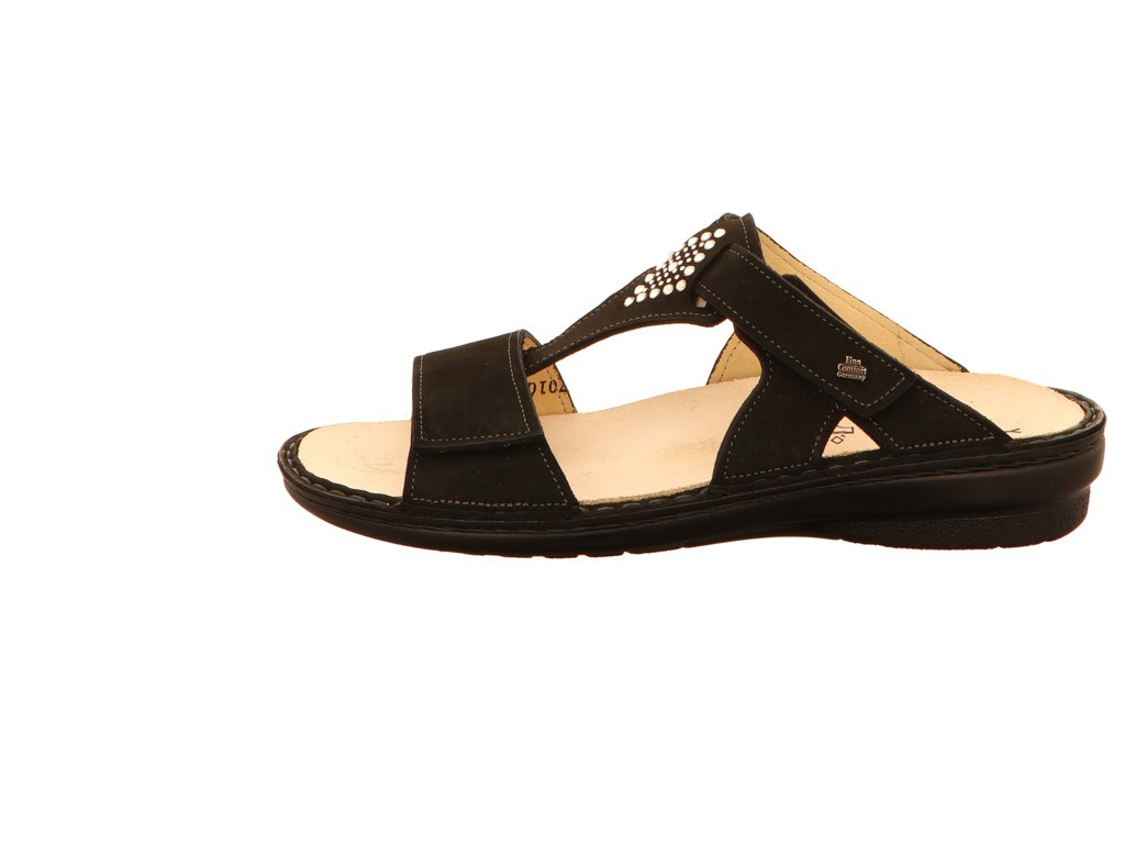 FINN COMFORT Pantoletten schwarz Finn Verin schwarz Nubuk