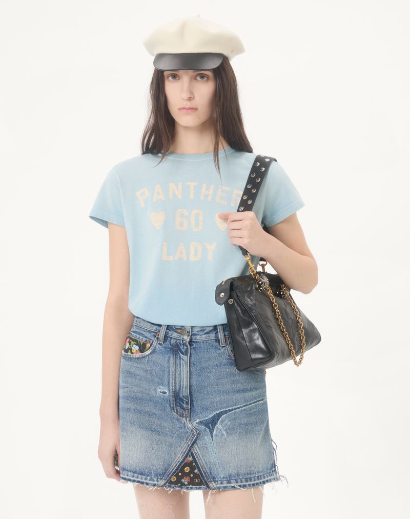 Camiseta de algodão estampada