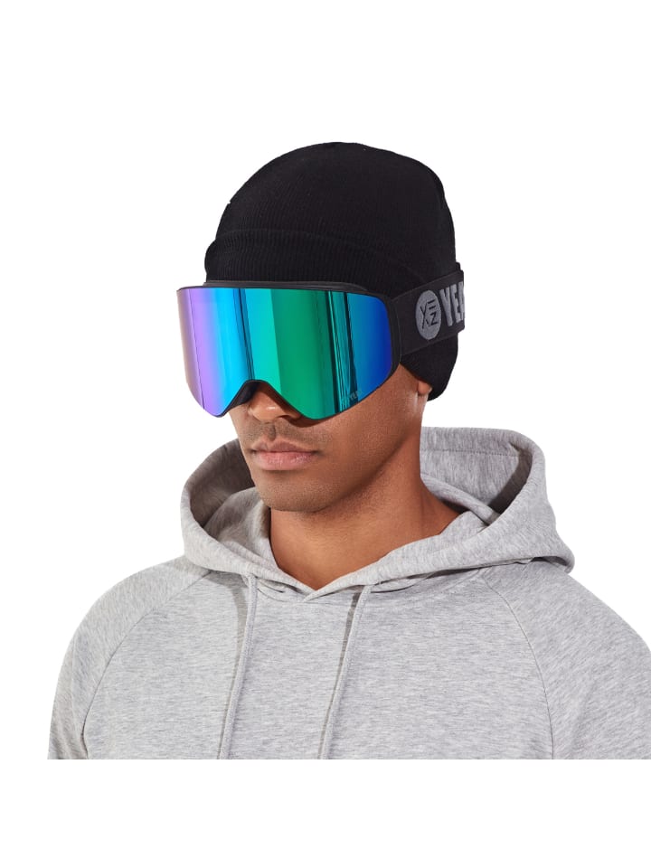 YEAZ APEX Magnet-Ski-Snowboardbrille grün verspiegelt/schwarz in grün günstig kaufen onesize