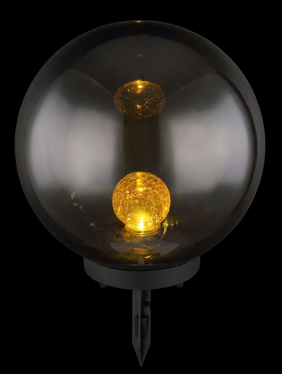 Globo Lighting - SOLARLEUCHTE KUNSTSTOFF SCHWARZ, 1XLED - Solarleuchte Kunststoff schwarz, LED