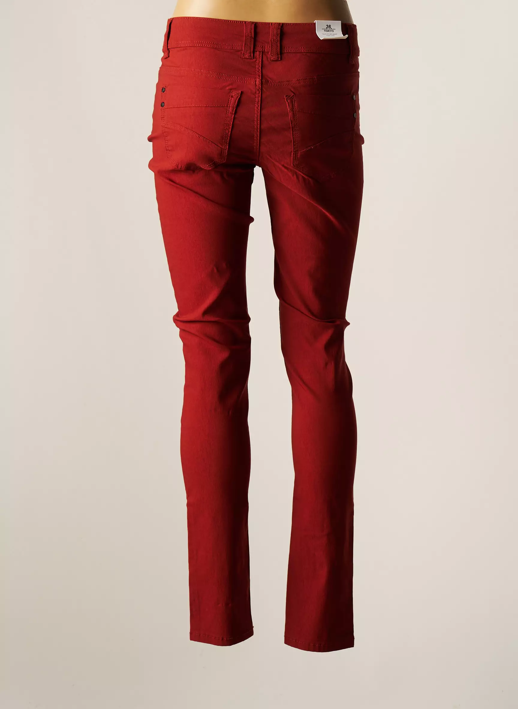 C Est Beau La Vie Pantalons Slim Femme couleur marron