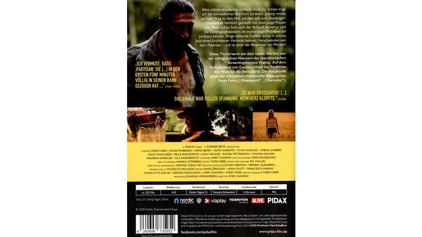 Partisan - Farm des Bösen, Staffel 1 / Die ersten 5 Folgen der preisgekrönten Thrillerserie  [2 DVDs]