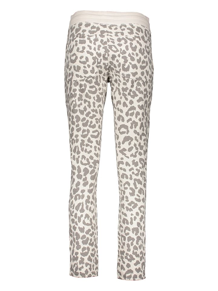 Juvia Sweathose in Creme/ Grau günstig kaufen
