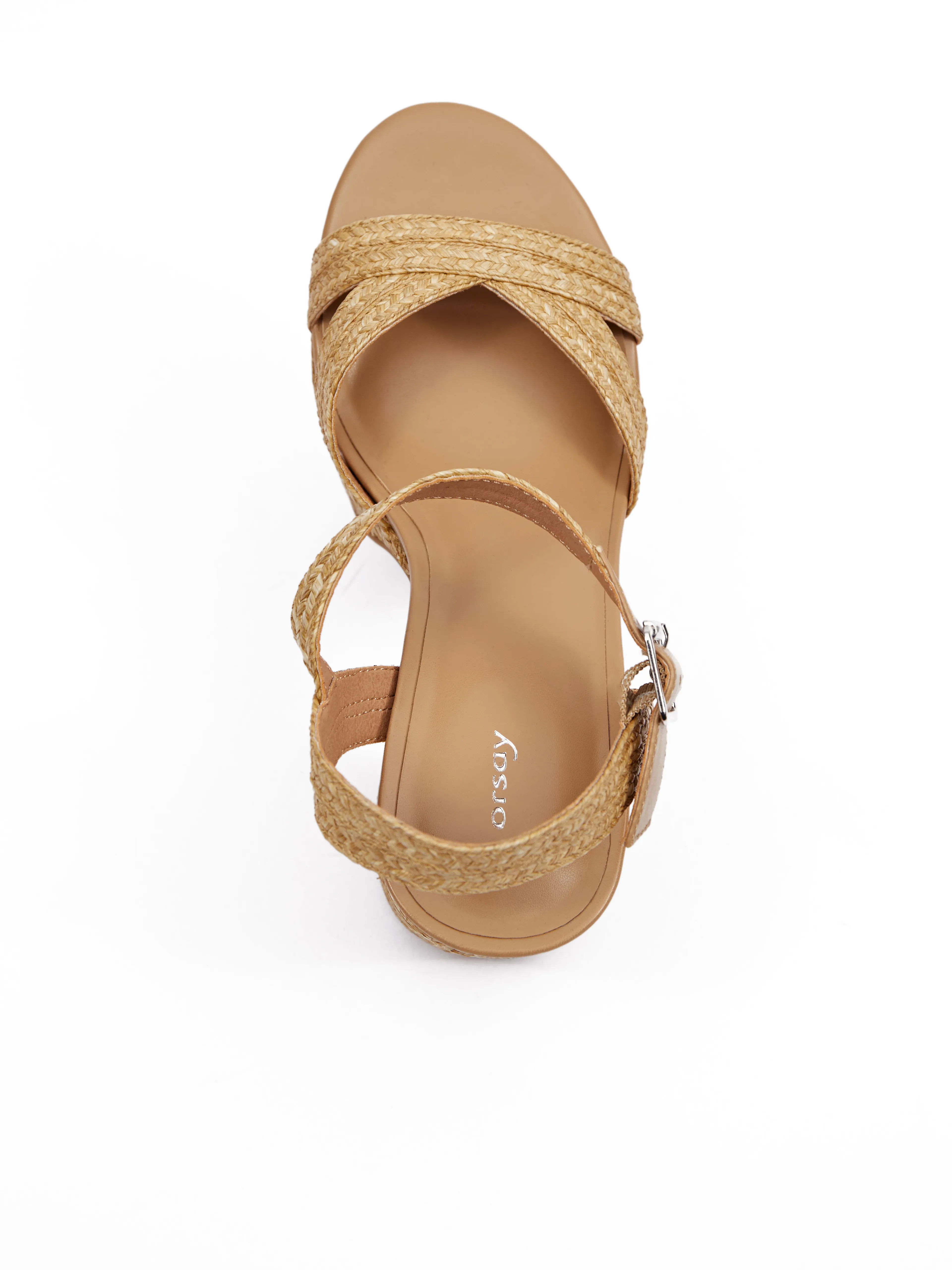 Braune Damen Sandalen mit Absatz ORSAY