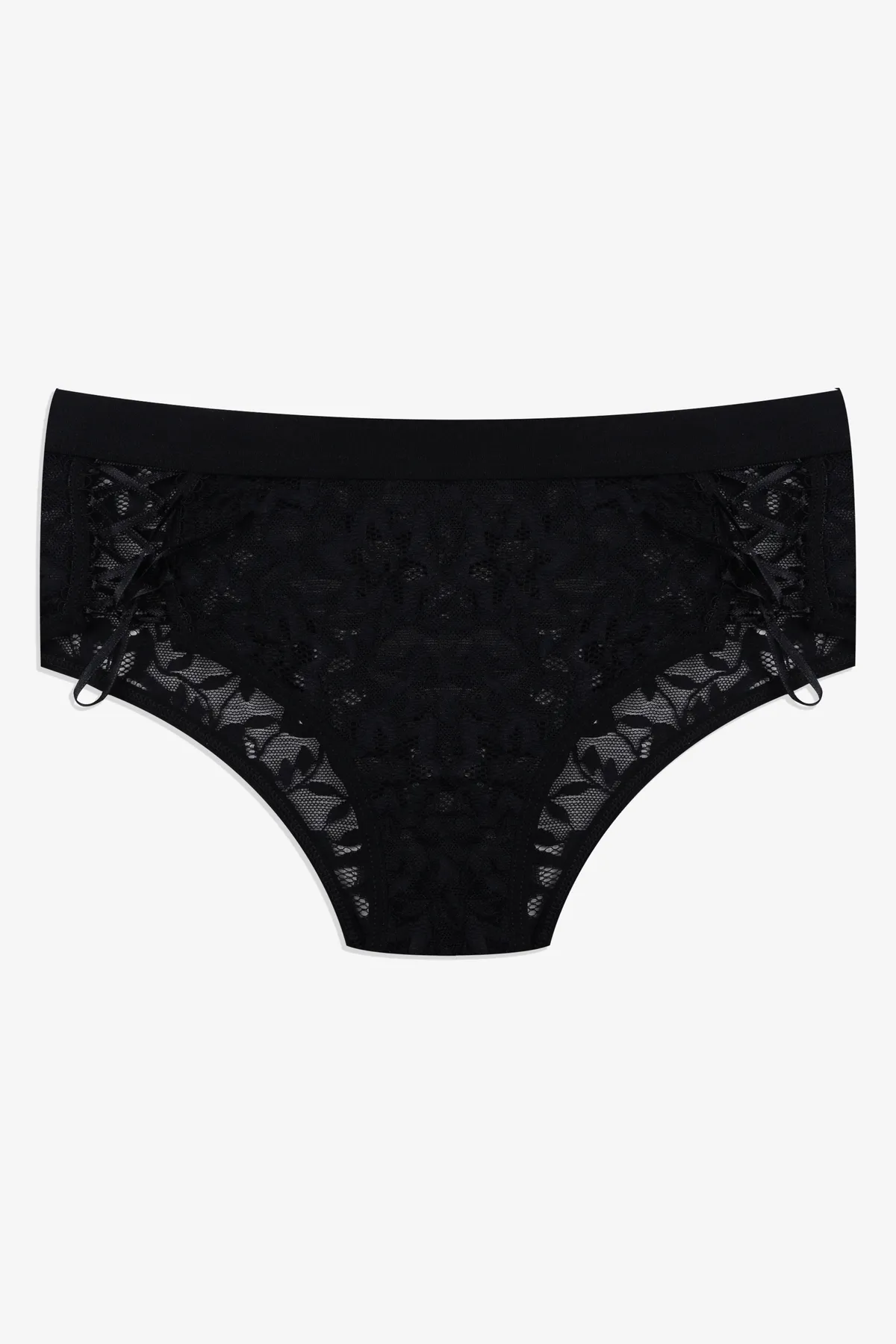 koza iç giyim  3-teiliger Low-Cut-Höschen mit seitlicher Spitze für Damen