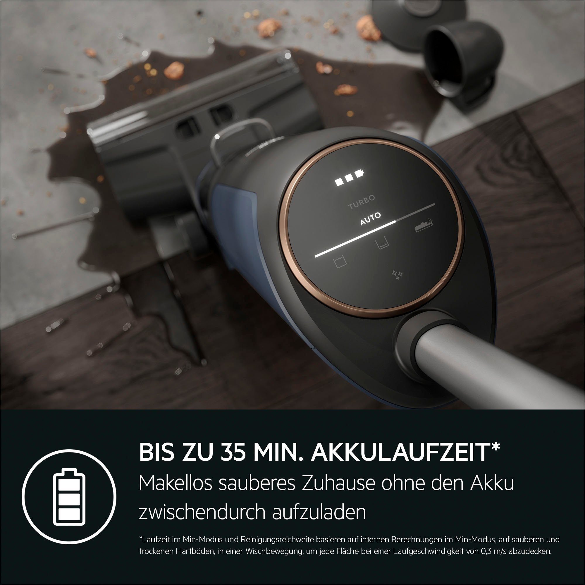 AEG Nass-Trocken-Akkusauger ULTIMATE 8000 WET&DRY (AW81U3DB), 86,4 W, beutellos, mit Wischfunktion, wet&dry, kabellos, beutellos, Selbstreinigung