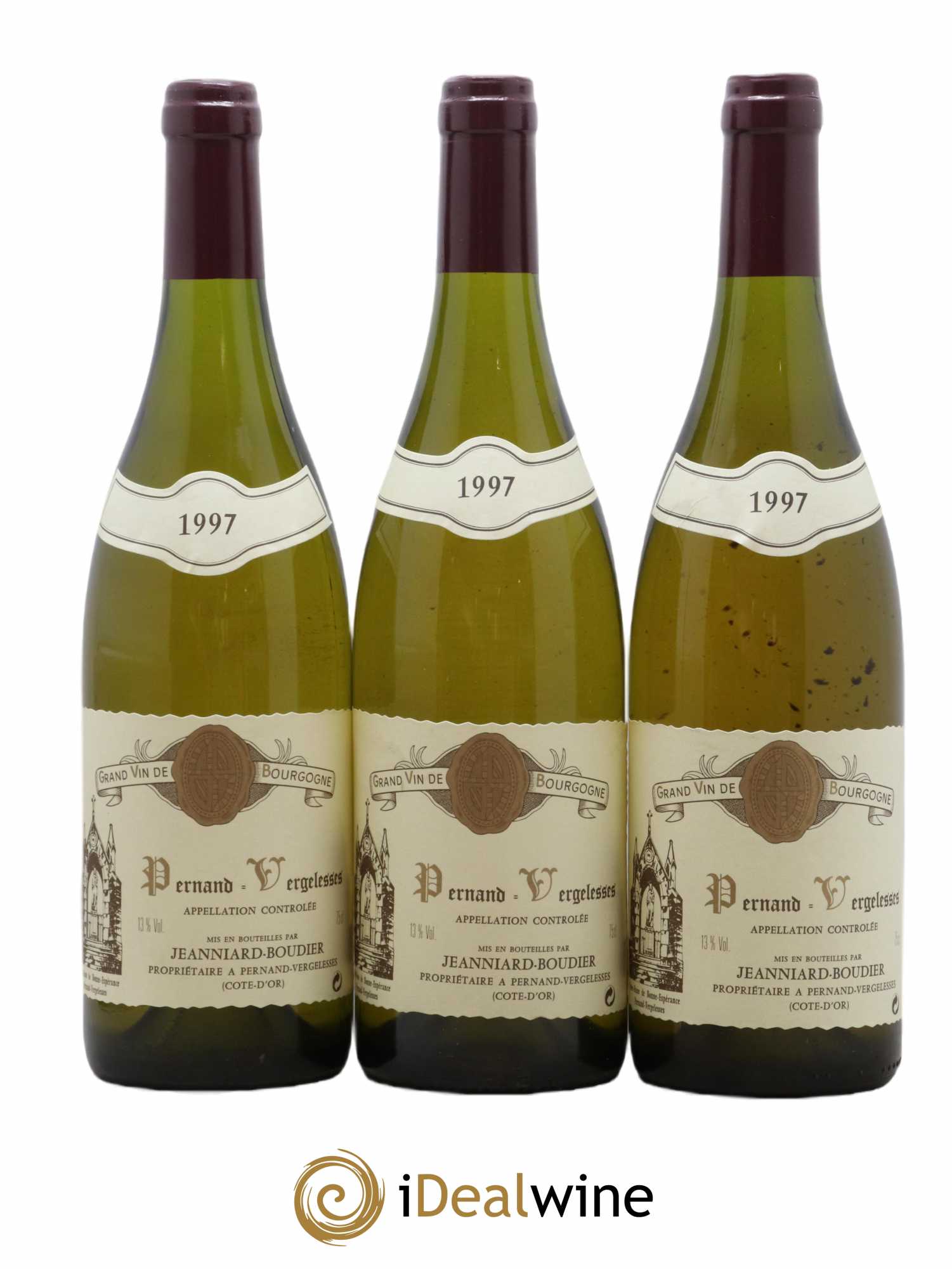 Pernand-Vergelesses Domaine Jeanniard Boudier 1997 - Lot de 6 Bouteilles