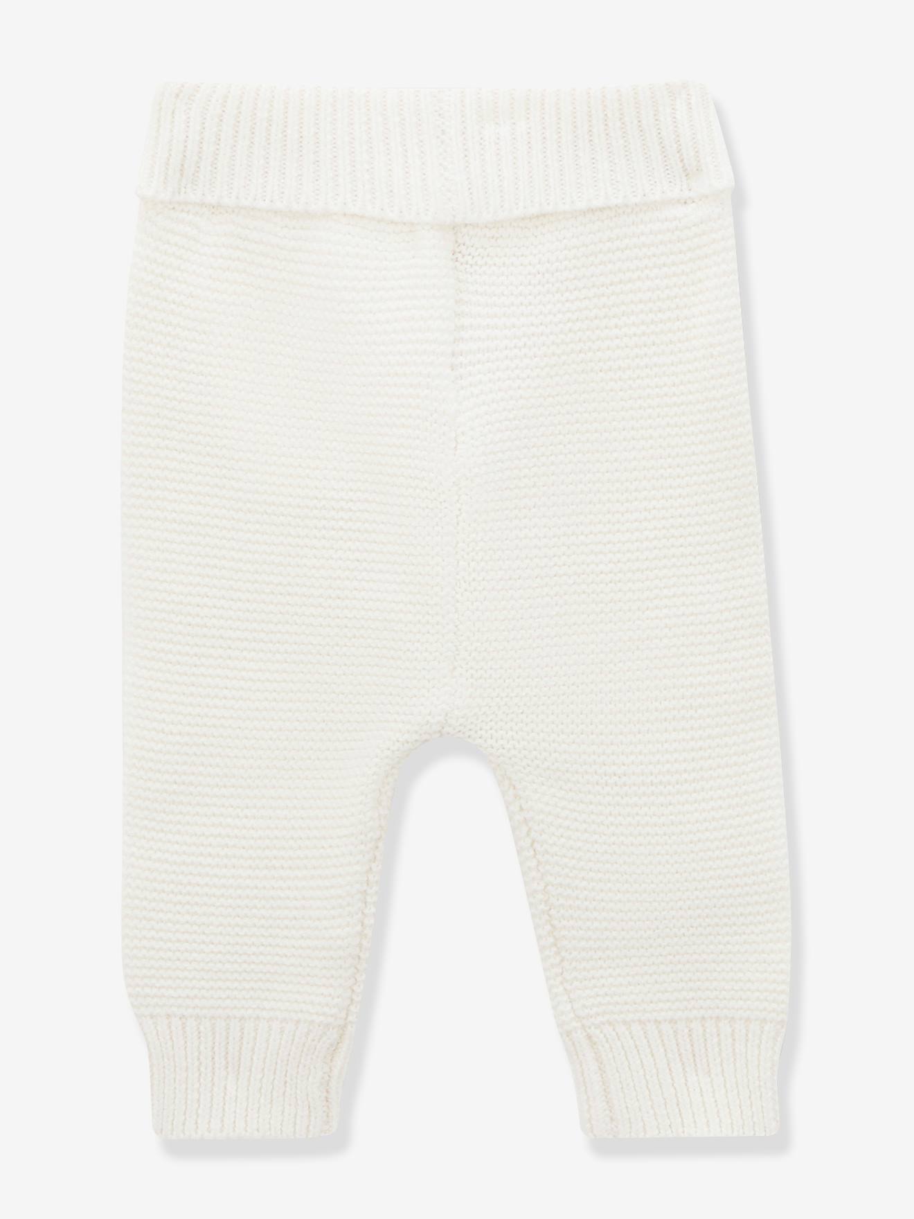 Cyrillus Baby Leggings CYRILLUS, Bio-Baumwolle und Wolle - weiß