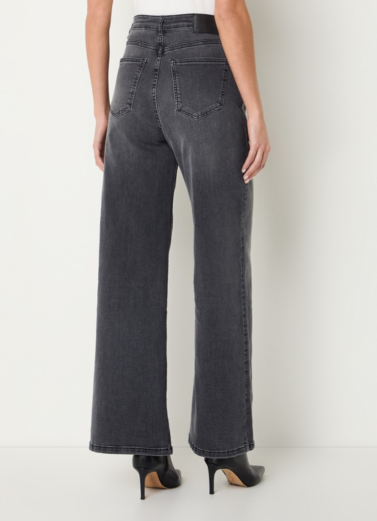OPUS  Marli high waist wide leg jeans met steekzakken