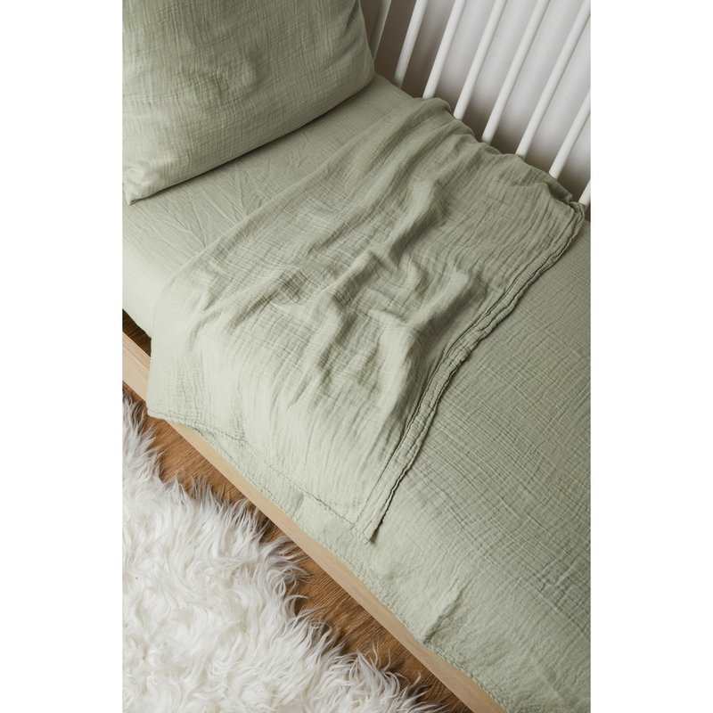Drap plat bébé Gaze de coton bio 120 x 180 cm
