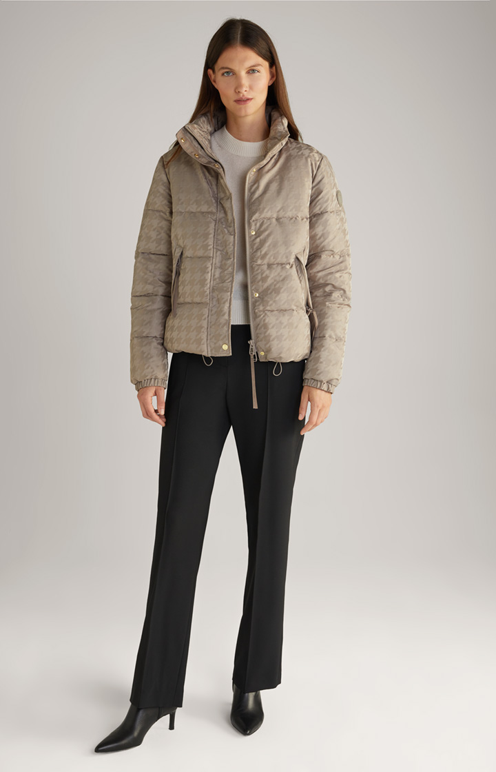 Steppjacke in Greige