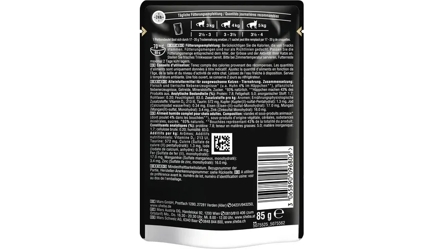 Sheba Selection in Sauce mit Huhn 85 g