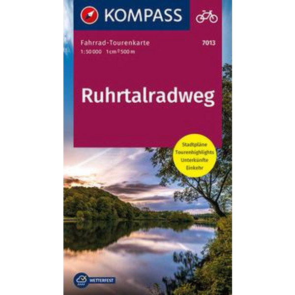 KV FTK 7013 RUHRTALRADWEG 1:50 000 - Fahrradkarte