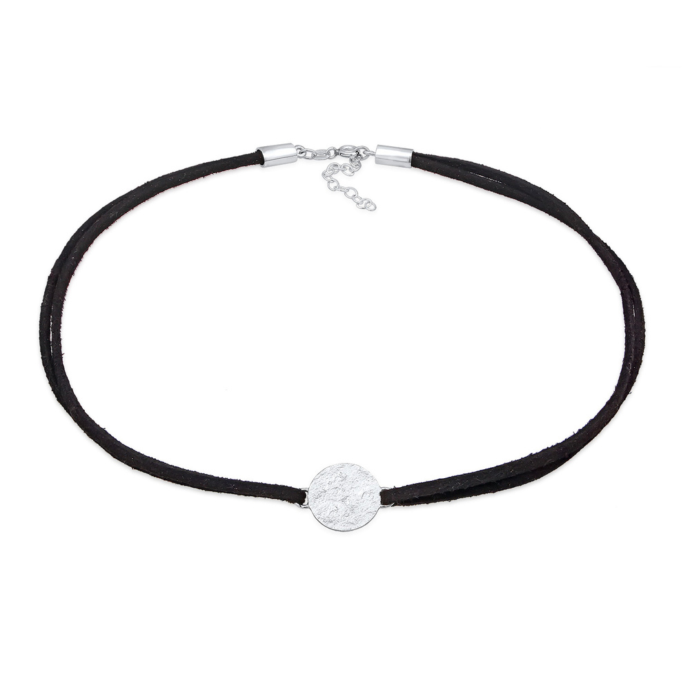 Elli Elli Collier Femmes choker plaquette pendentif géo en argent sterling 925 collier