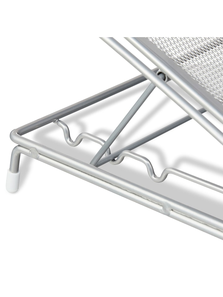relaxdays Laptopständer in Silber - (B)37 x (H)14,5 x (T)25 cm günstig kaufen onesize