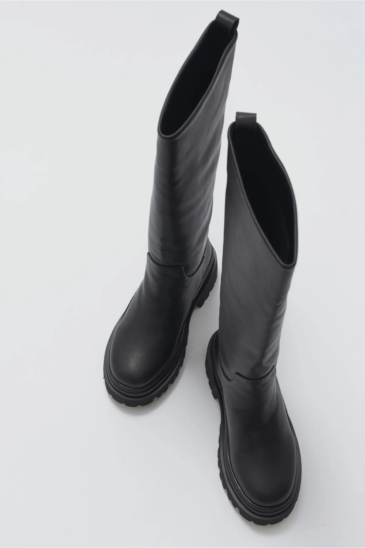LuviShoes  Fabula Black Skin Damenstiefel