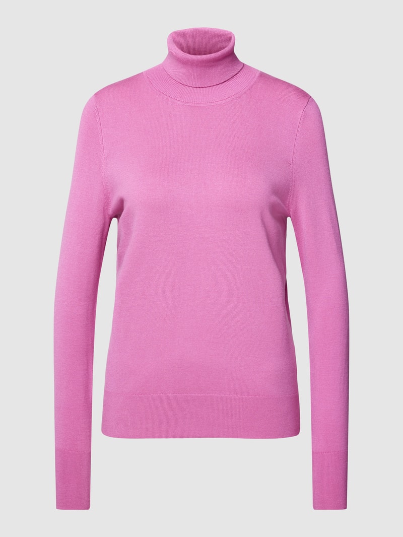 Longsleeve mit Rollkragen in pink