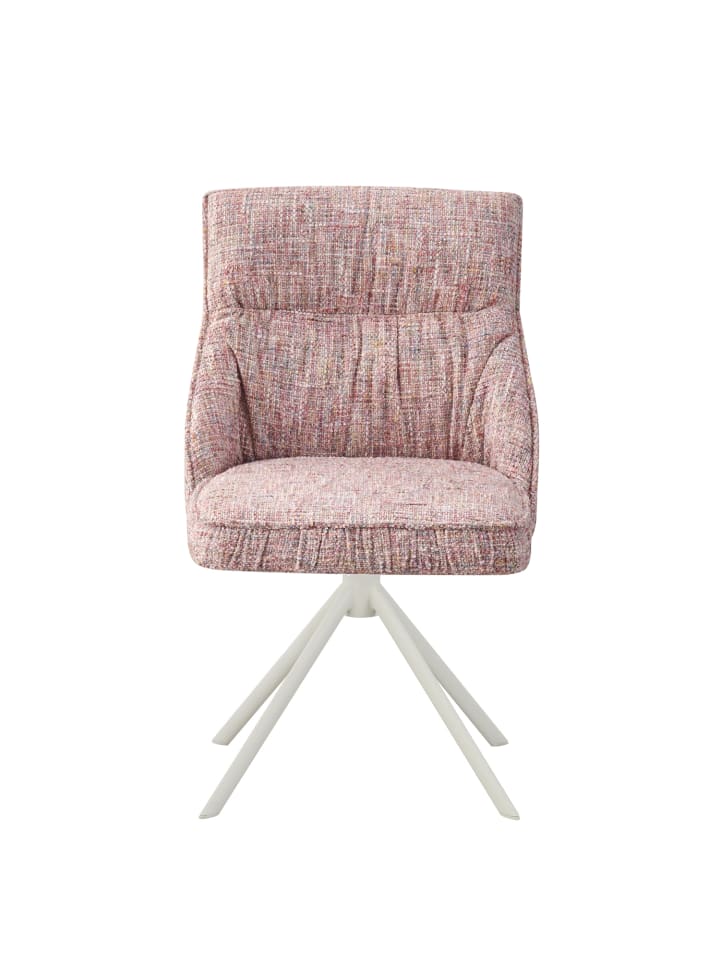 DUBI Möbel 2er-Set: Drehstuhl LINNEA in Rosa - (B)49 x (H)85 x  (T)62 cm günstig kaufen onesize