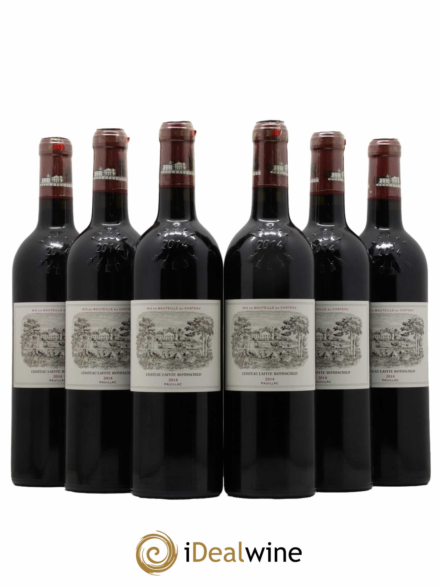 Château Lafite Rothschild 1er Grand Cru Classé  2014 - Lot de 6 Bouteilles
