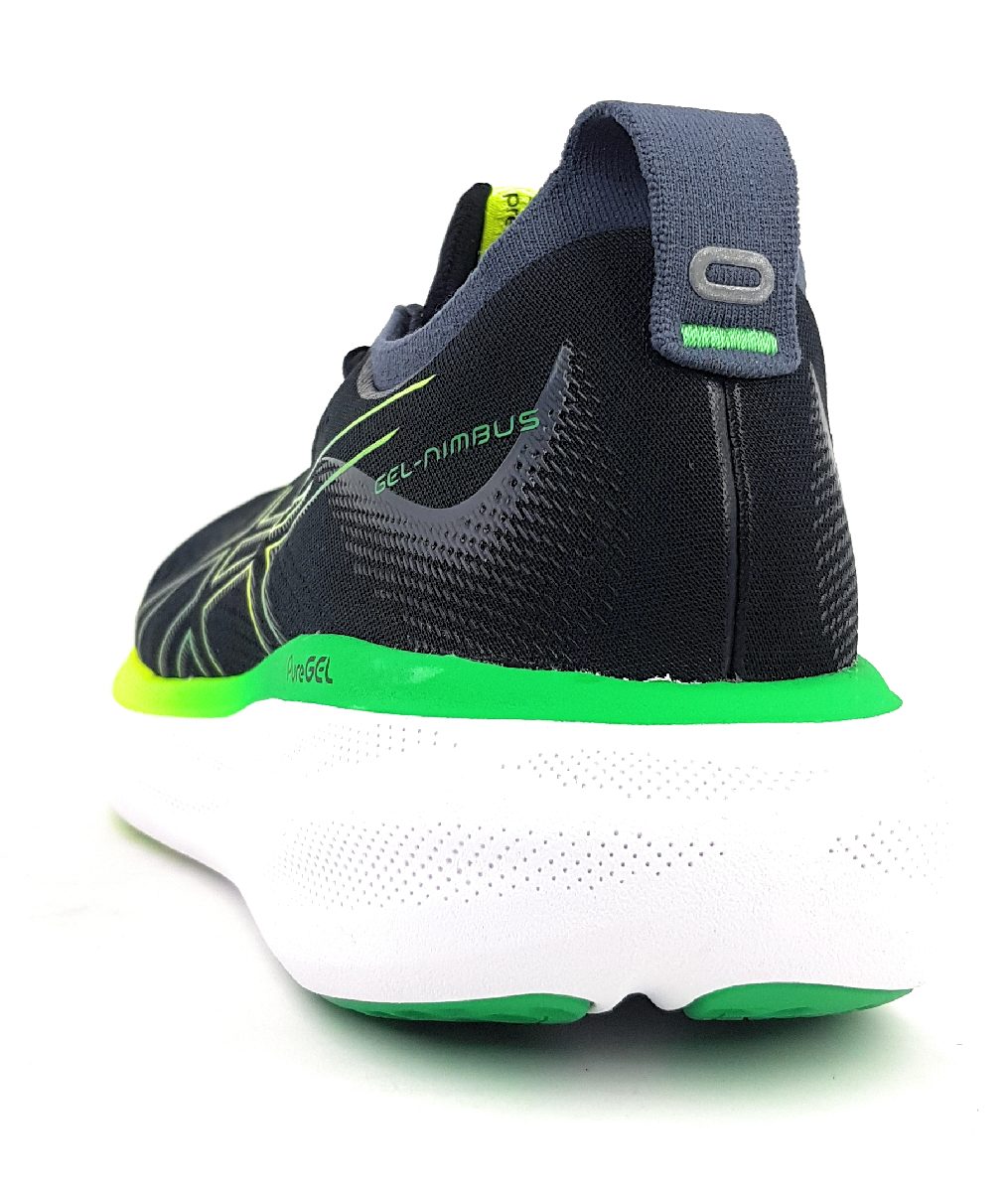 Asics Gel Nimbus 1011B547-003 Schwarz 003 Black/ Lime Zest