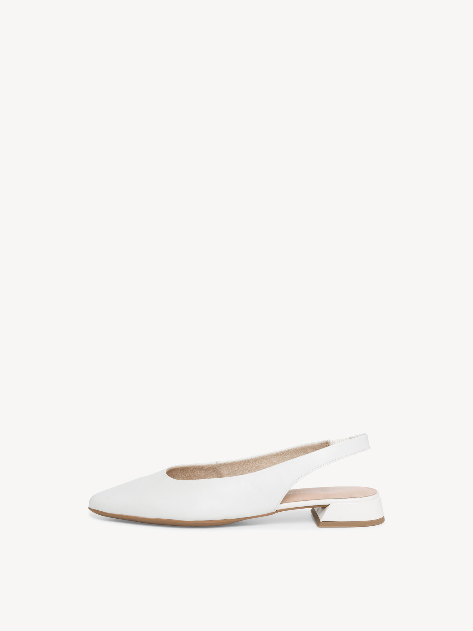 Escarpin en cuir - blanc