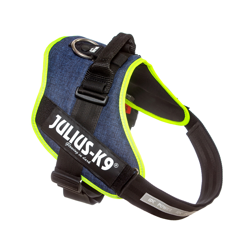 JULIUS-K9 Hundegeschirre JULIUS-K9 IDC Powergeschirr neon mix blau XXL