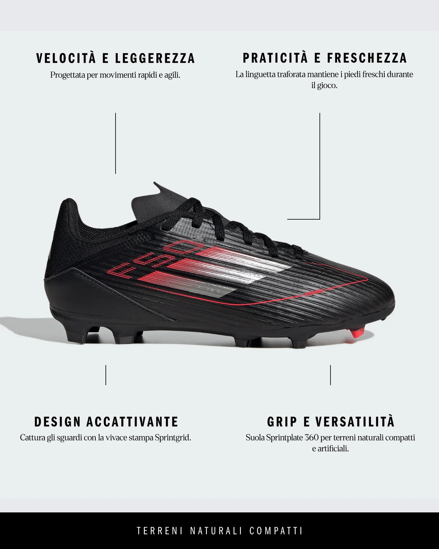 Futbalové kopačky Adidas F50 FG-mg Jr IE3744