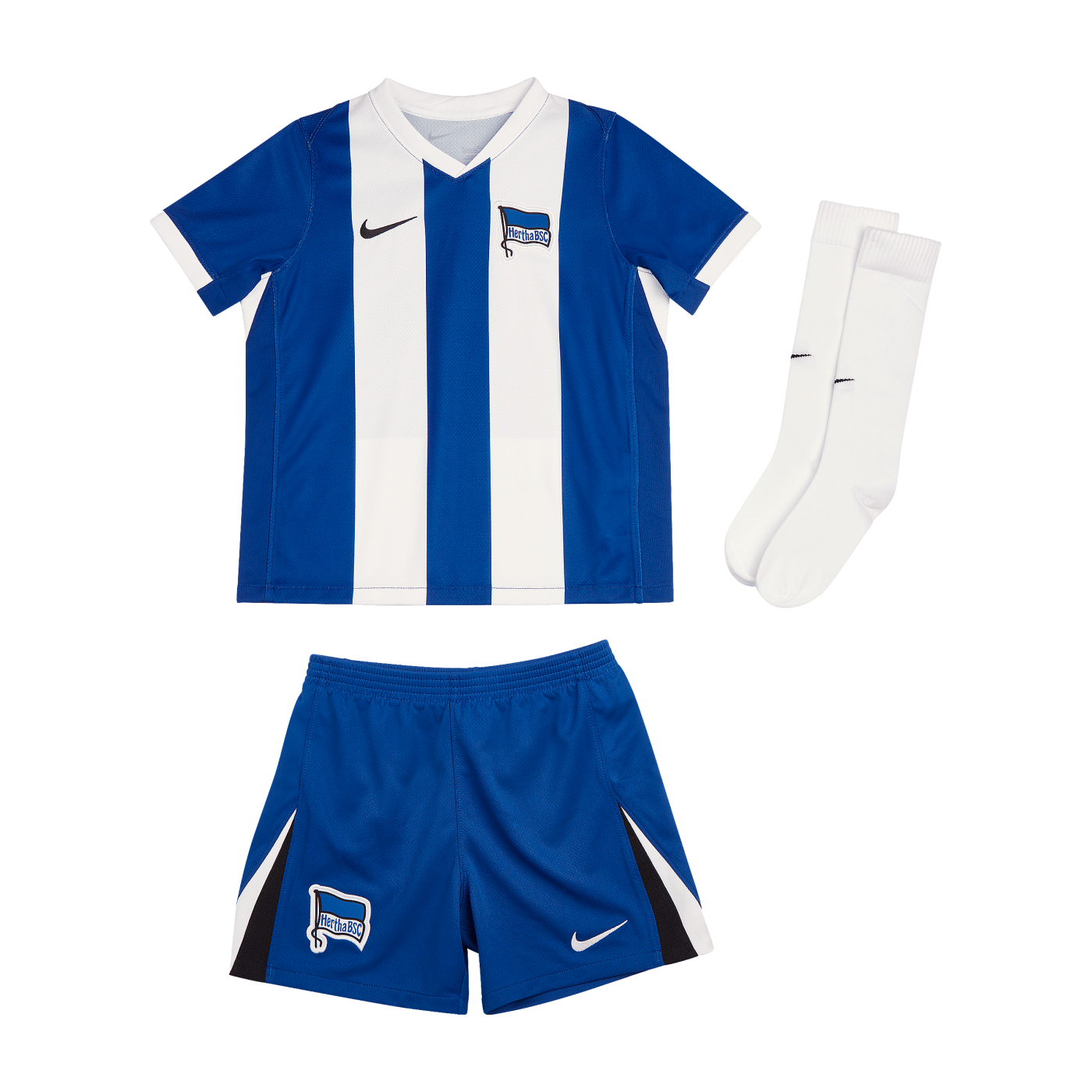 Nike Hertha BSC Trikot Home 2024/2025 Kids Blau Weiss Schwarz F417