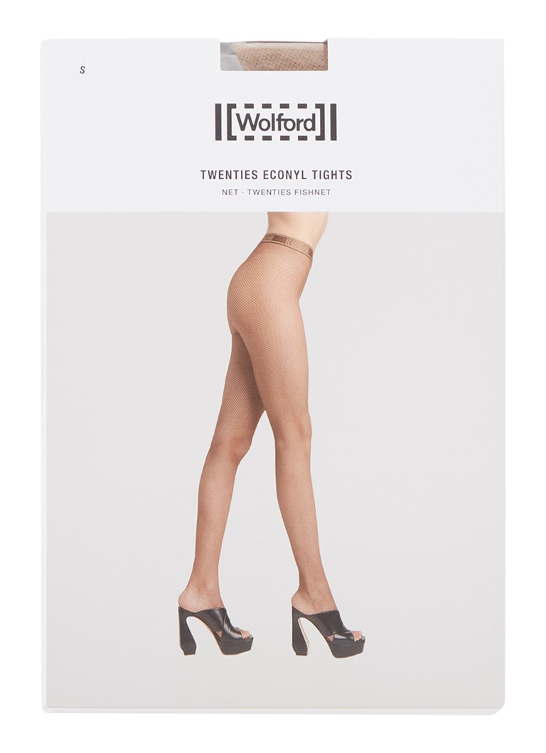 Rajstopy rybaczki Wolford Twenties Econy z paskiem z logo