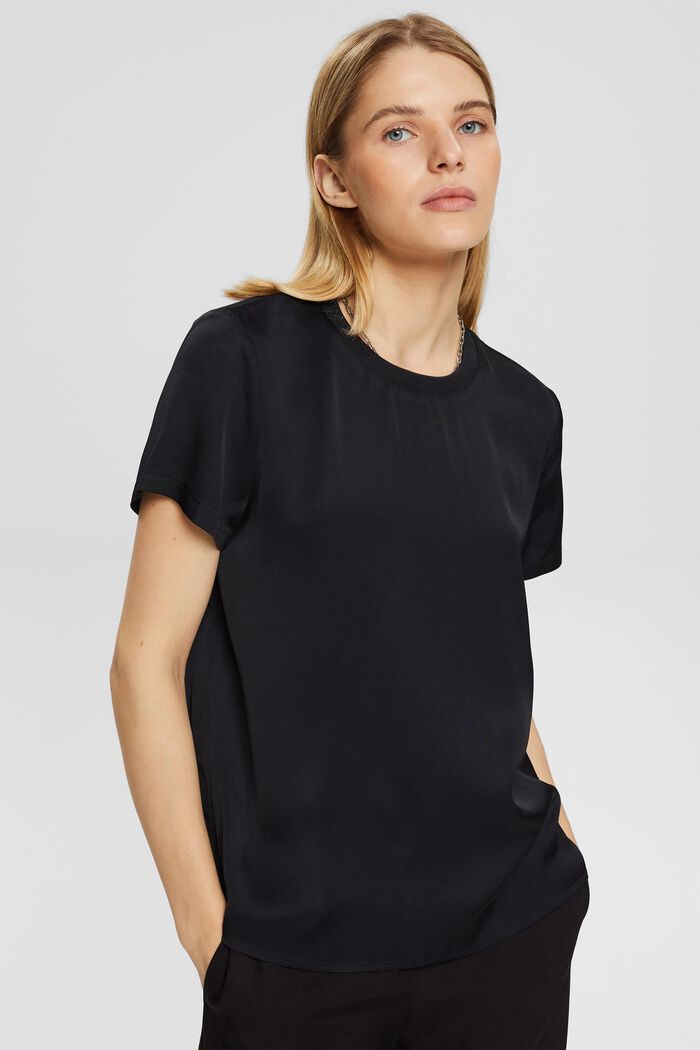Satinbluse, LENZING™ ECOVERO™