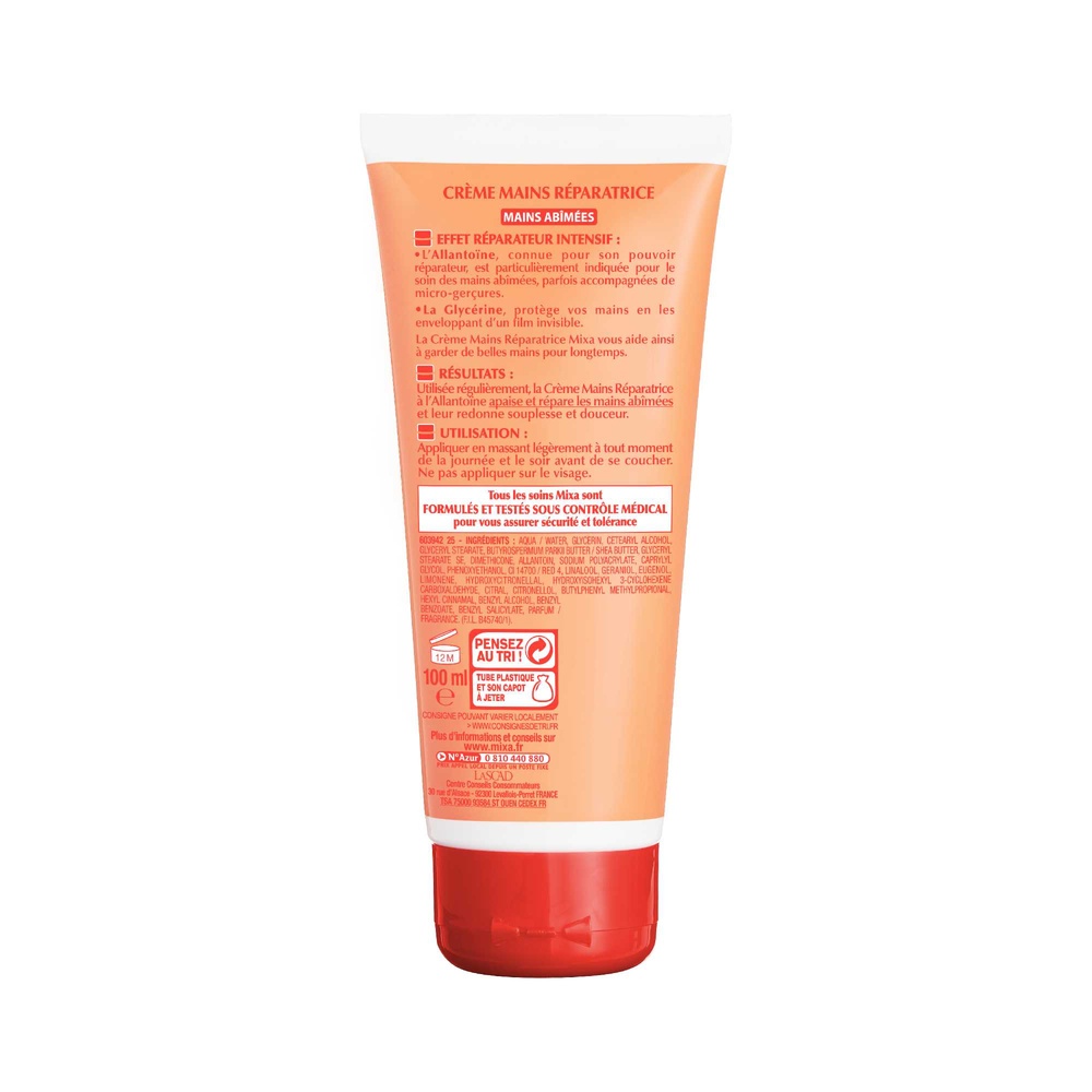 mixa Intensif Peaux Sèches Crème Mains Réparatrice à l'Allantoïne