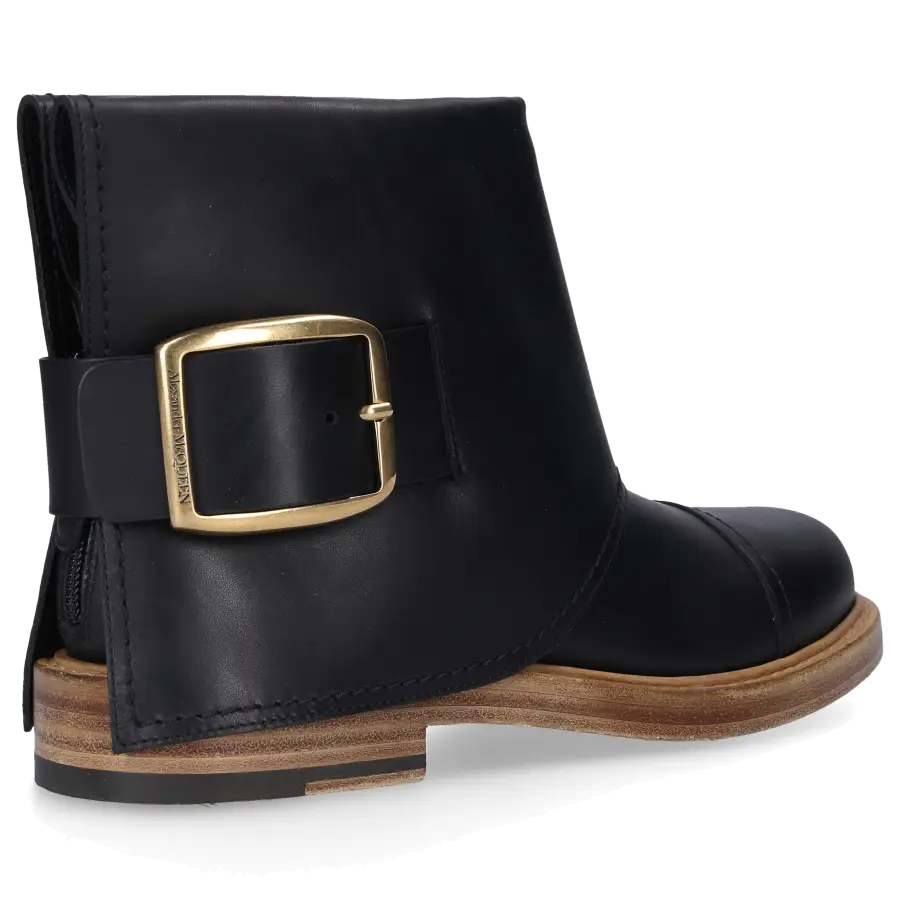 Alexander McQueen - Stiefeletten WHXZ9 Kalbsleder - schwarz
