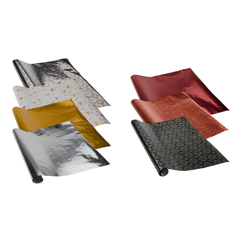 Home Julepapir 3 m x 70 cm metallic