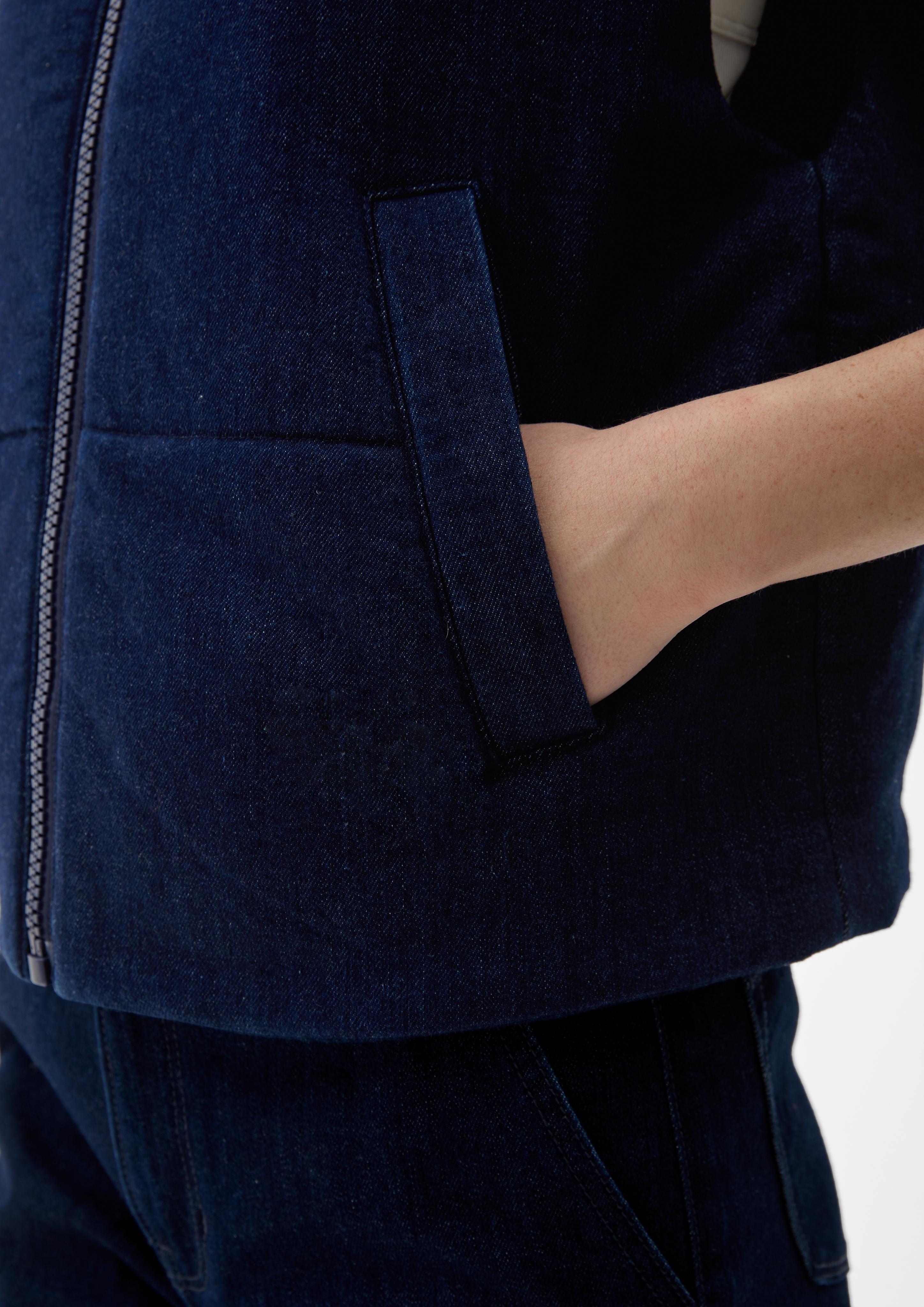 Denimweste mit Stehkragen  2133428-59Z8