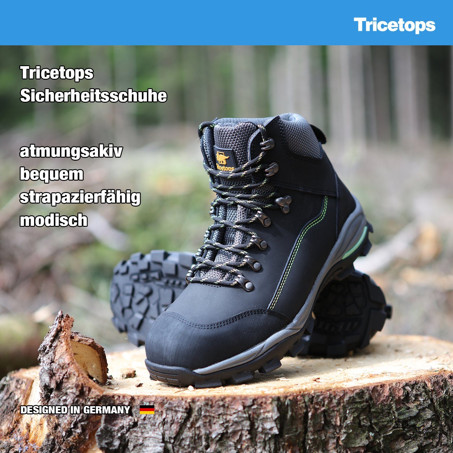 Tricetops Sicherheitsschuhe S3 Arbeitsschuhe Herren Damen Schutzstiefel Arbeitsschuh