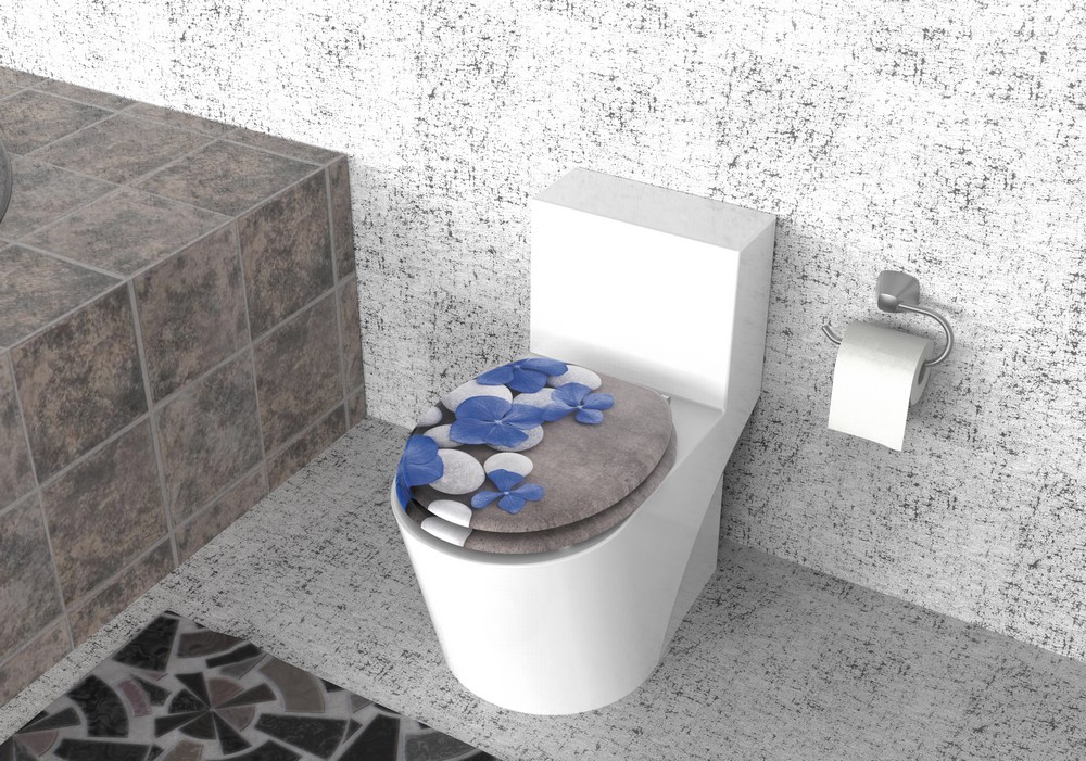K&H Sanitary Duschwell MDF WC-Sitz Soft-Touch - Hortensie
