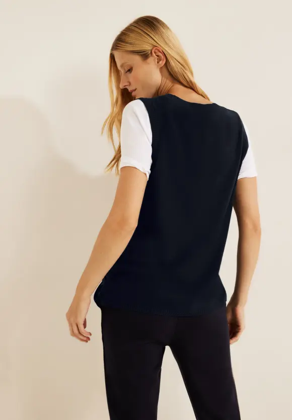 CECIL Pullunder mit Strickdetails