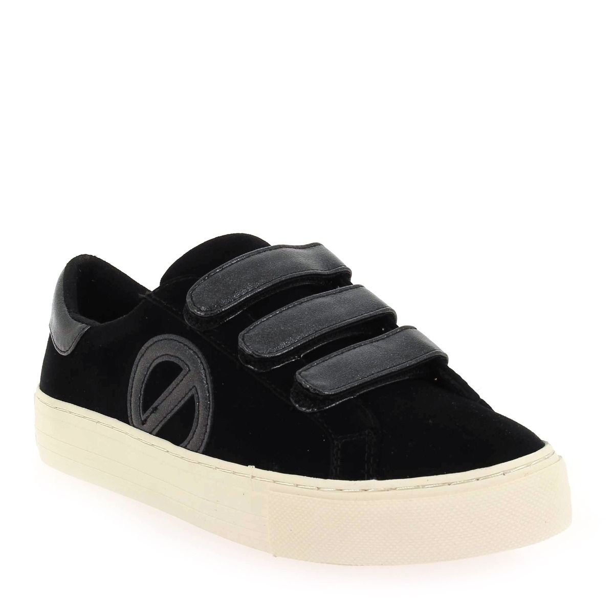 No Name  ARCADE STRAPS SIDE SUEDE H23 - Noir