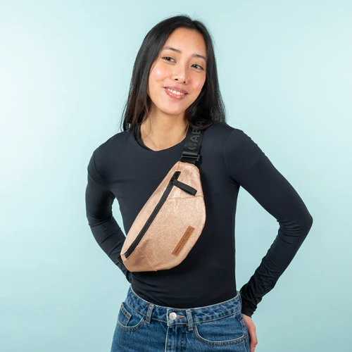 Small pink Saint Raphael fanny pack