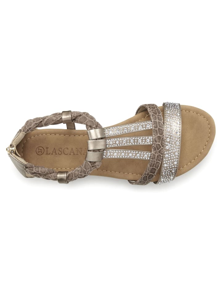 LASCANA Sandale in taupe günstig kaufen