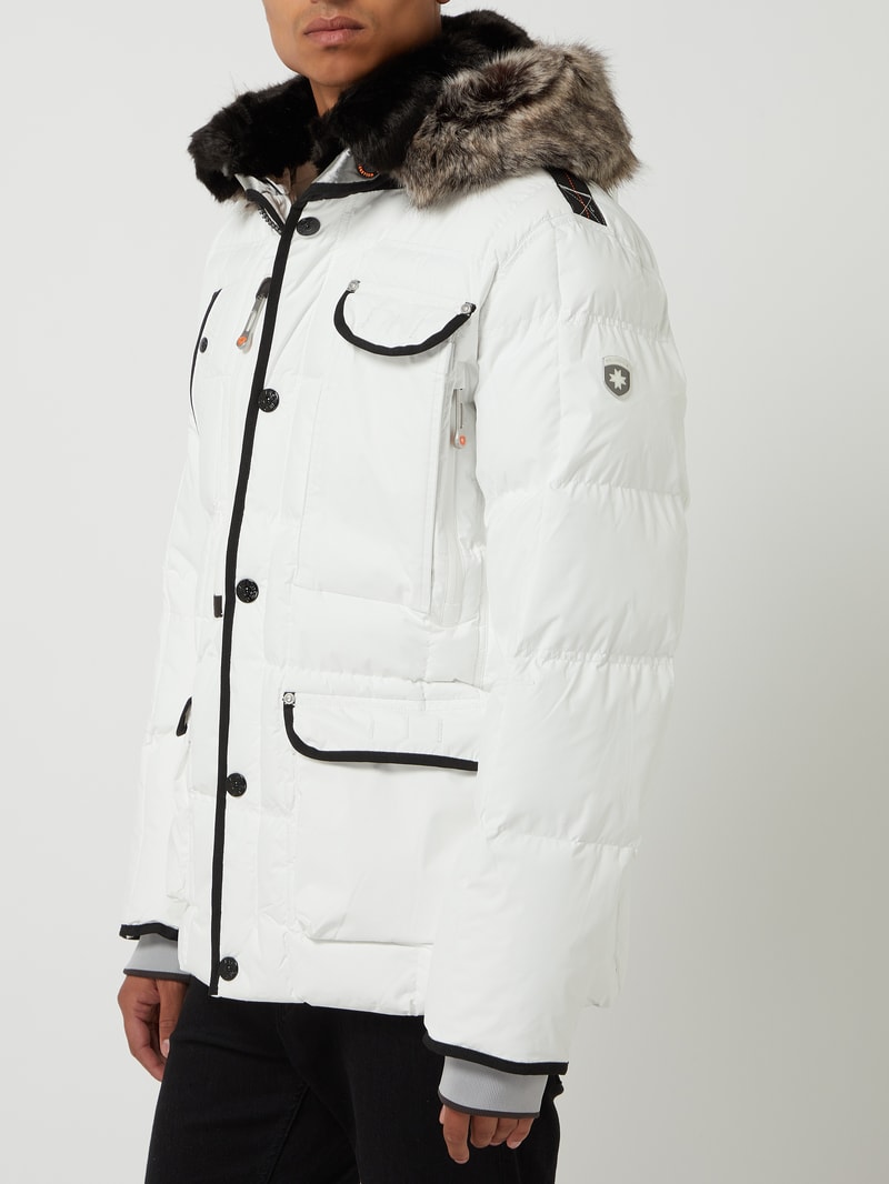 Marvellous 661 Funktionsjacke mit abnehmbarer Kapuze in weiß