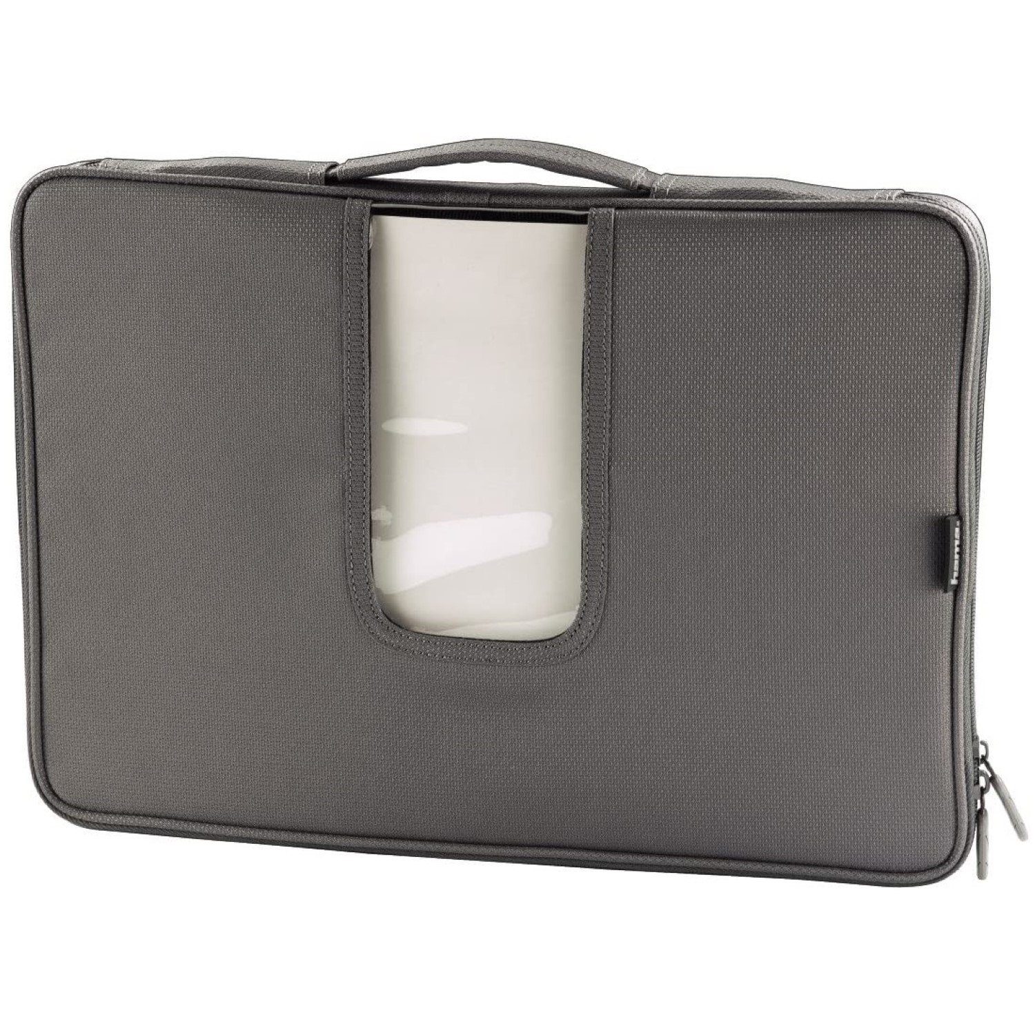 Hama Laptoptasche Notebook-Sleeve Vision Laptop-Tasche Case Grau, Business Hülle Tragegriff Notebook-Fach für 17