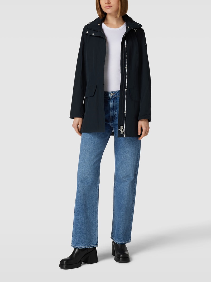 Funktionsjacke mit Label-Detail Modell 'MODENA' in marineblau