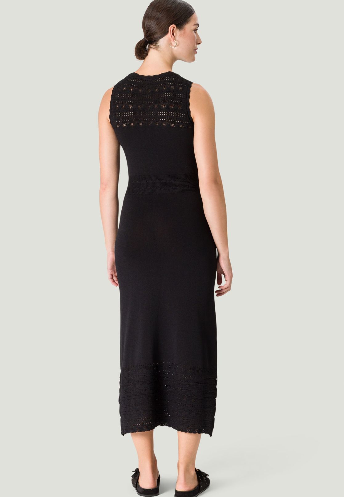 Strickkleid mit Lochmuster